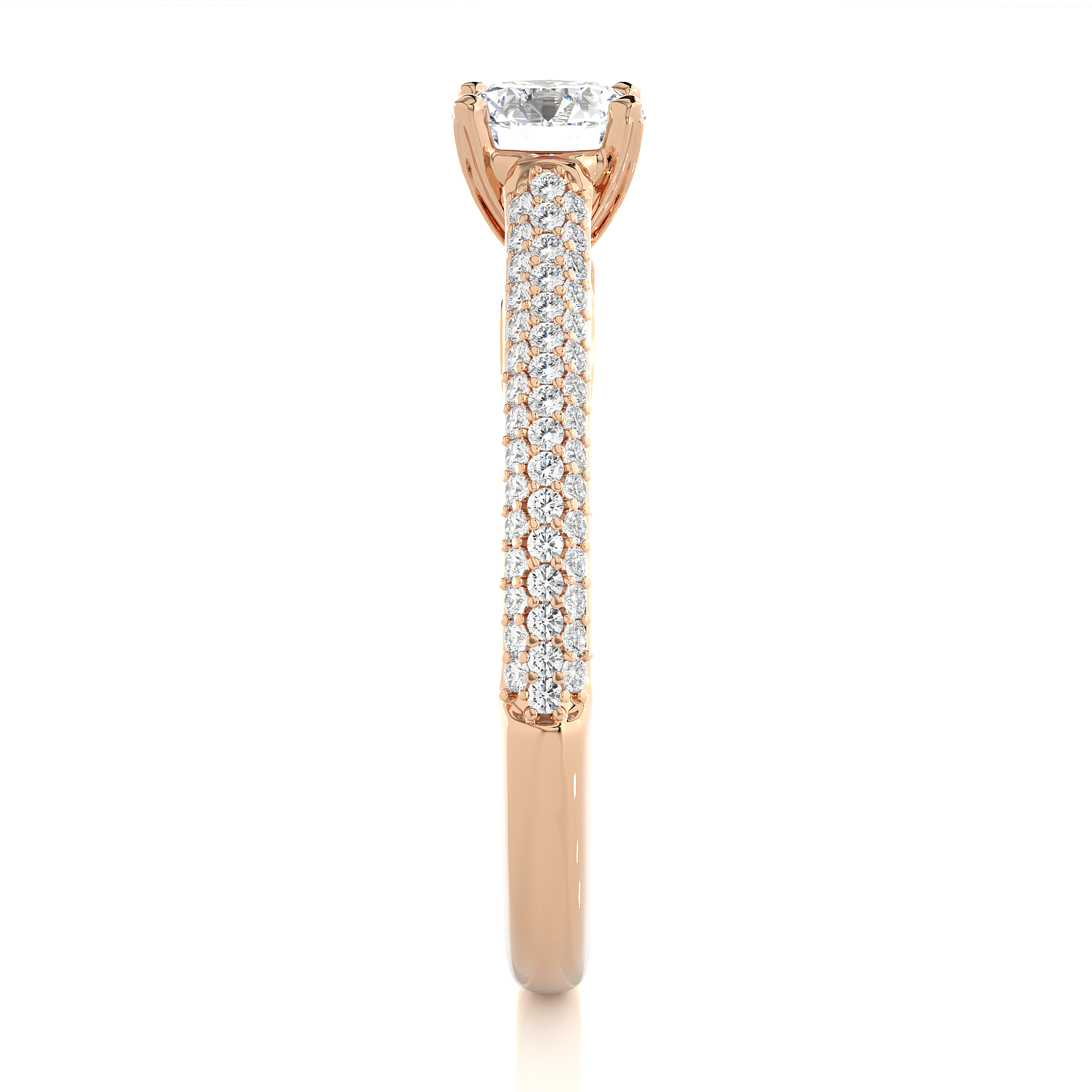 0.51 Carat H Color VS1 Clarity Diamond Studded Natural Diamond Ring.